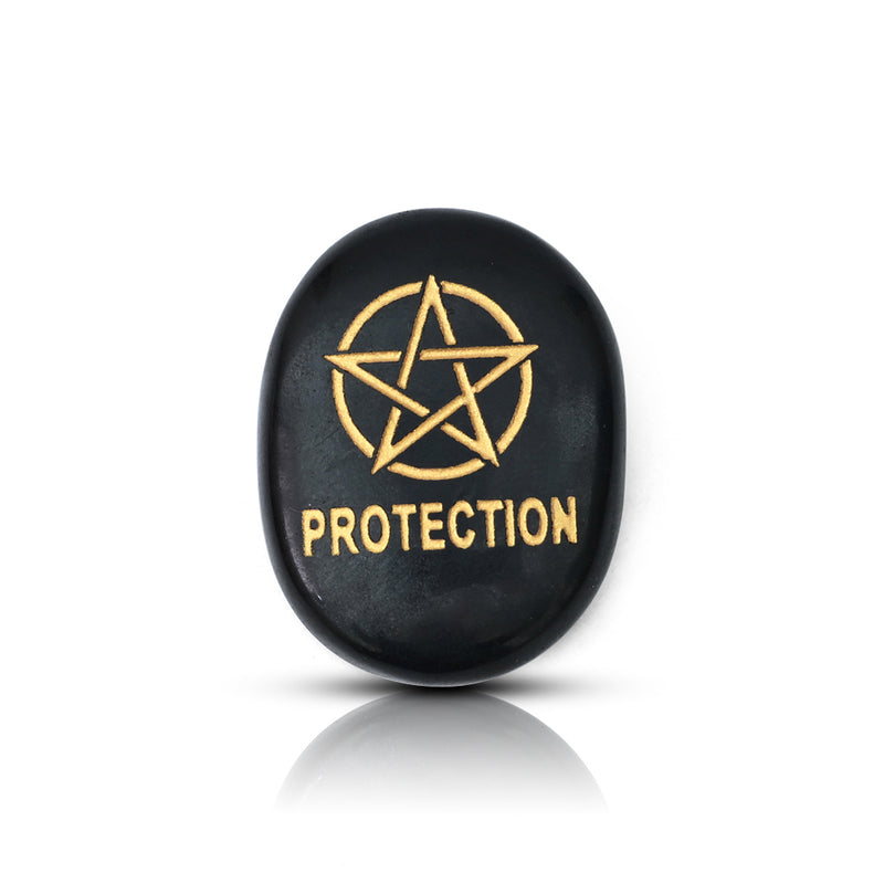 Black tourmaline protection coin