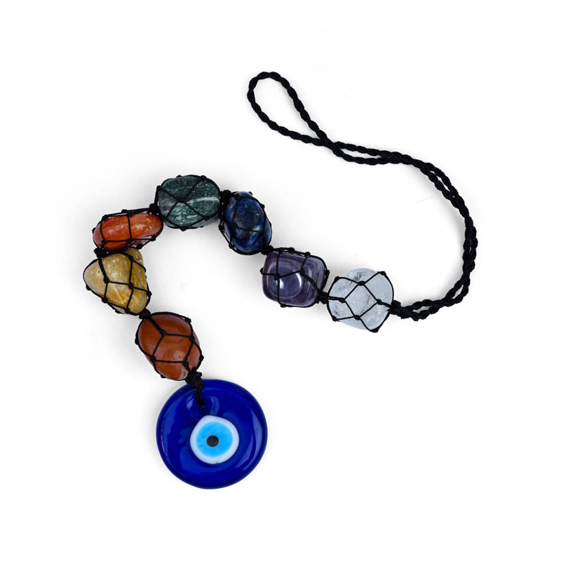 7 Chakras + Evil eye hanger