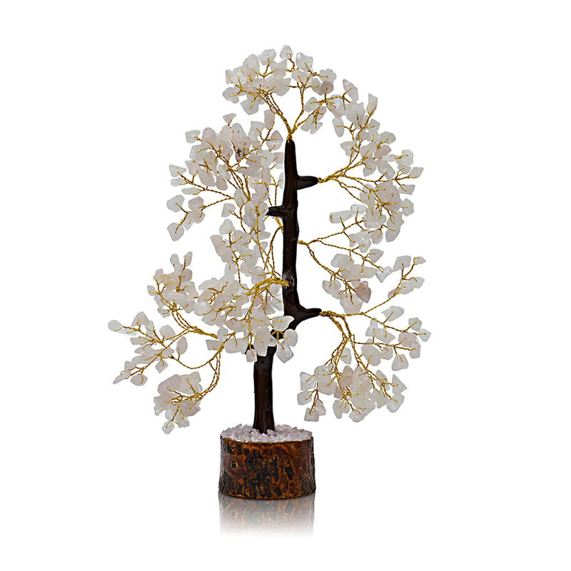 Rose quartz tree