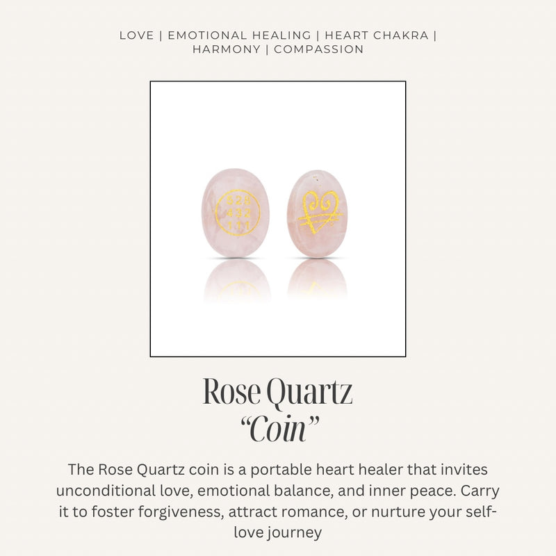 Rose quartz zibu symbol coin_
