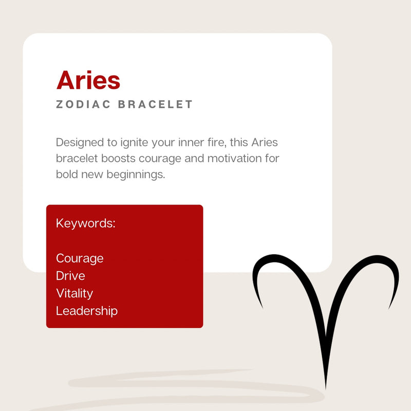 Aries Zodiac Bracelet