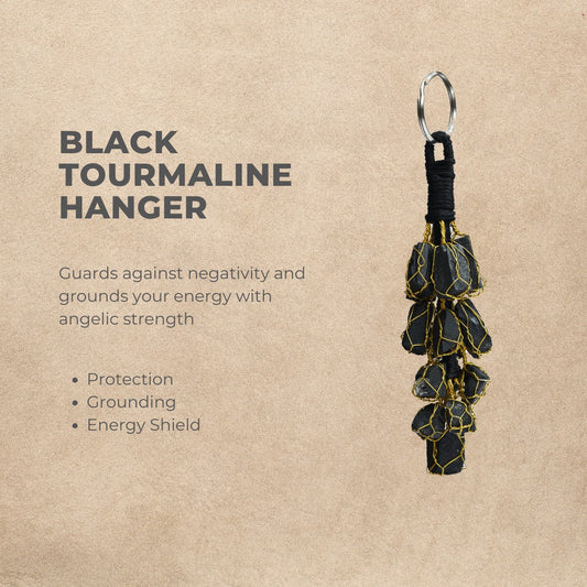 Black tourmaline hanger_