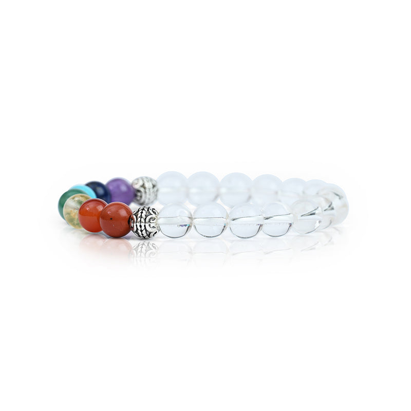 Clear Quartz & 7 Chakras Bracelet