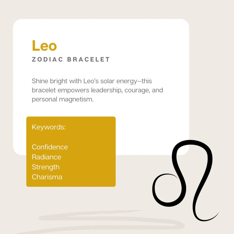 Leo Zodiac Bracelet