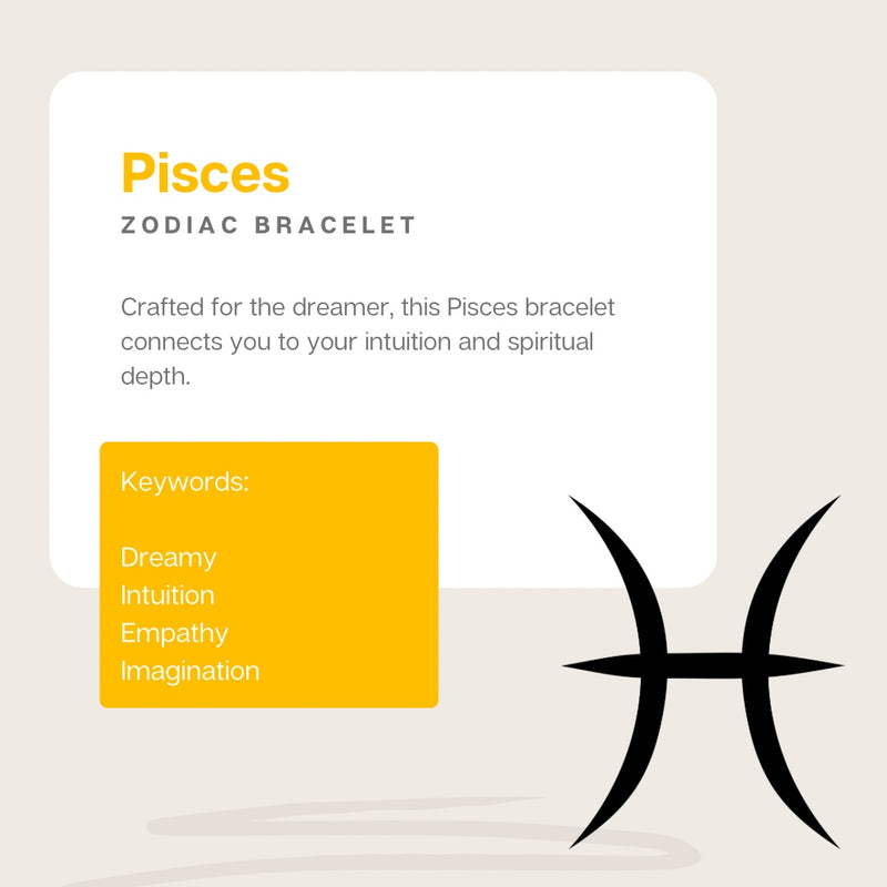 Pisces Zodiac Bracelet