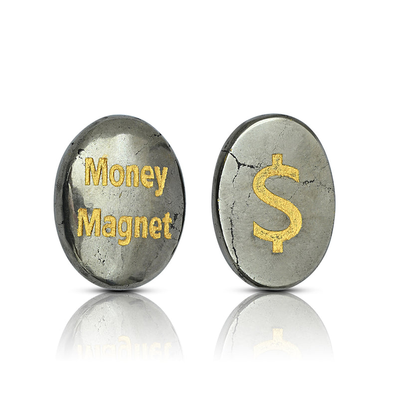Pyrite money magnet coin