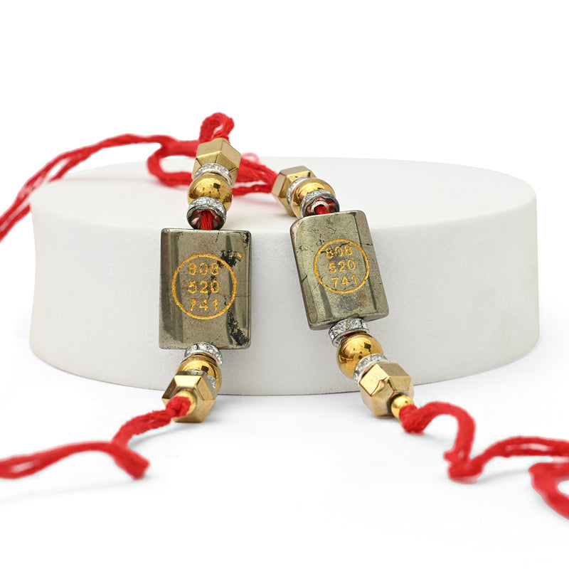 Pyrite Zibu Symbol Rakhi