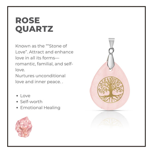 Rose quartz pendant