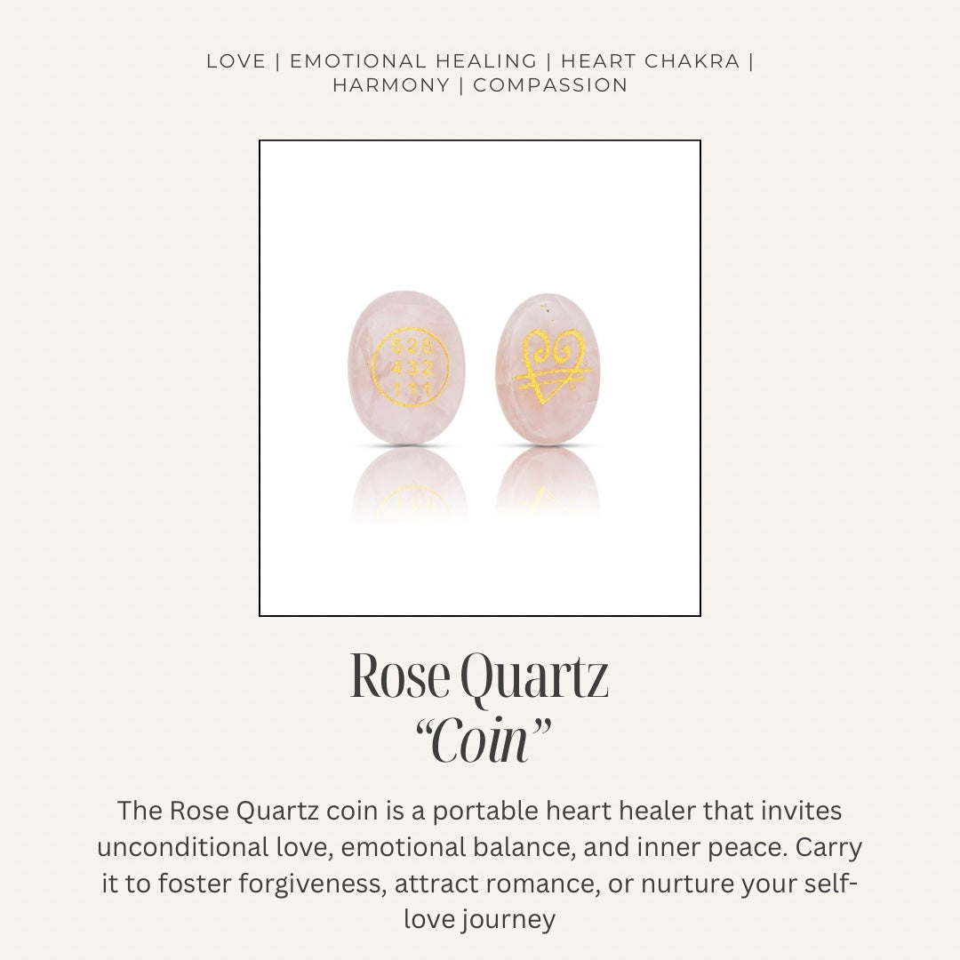 Rose quartz zibu symbol coin_