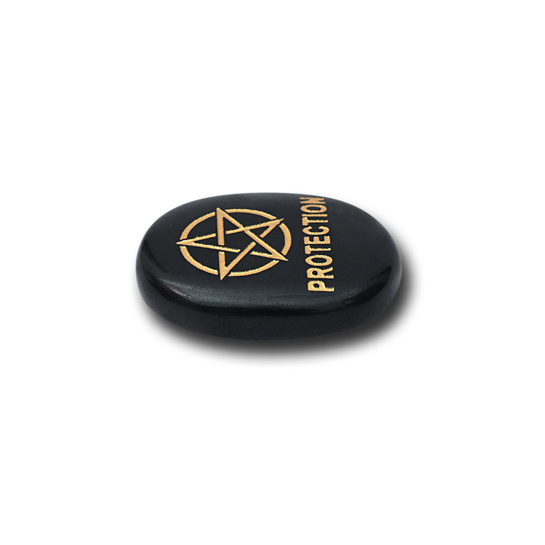 Black tourmaline protection coin