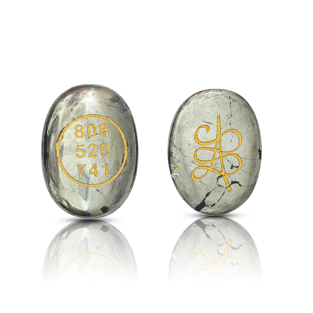 Pyrite Zibu symbol coin