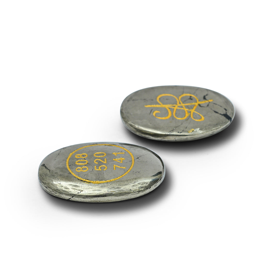 Pyrite Zibu symbol coin