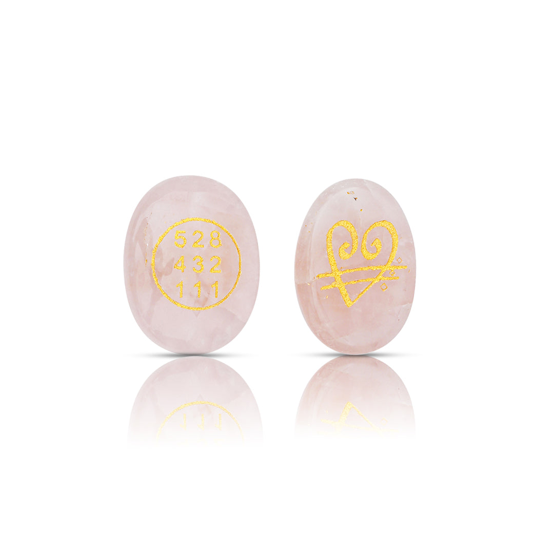 Rose quartz zibu symbol coin_
