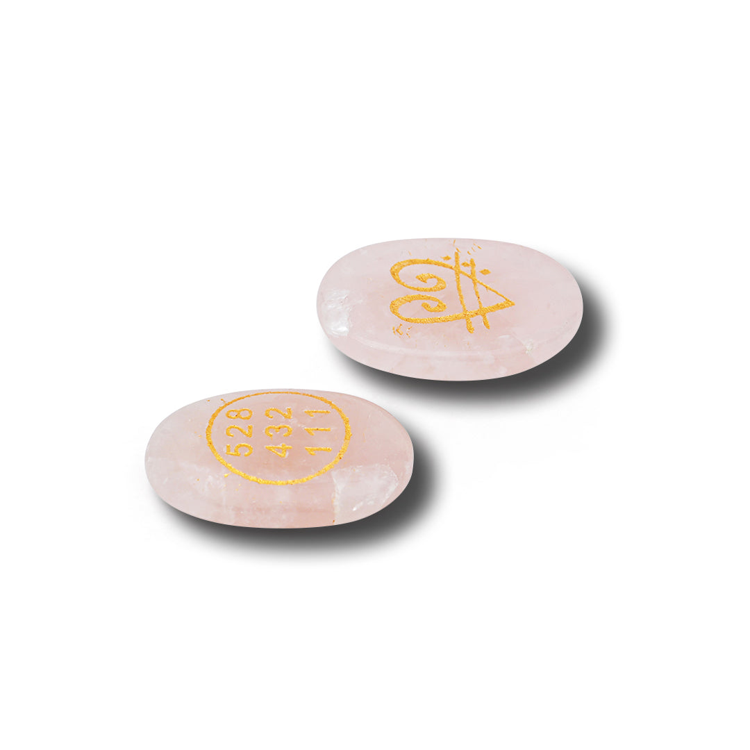 Rose quartz zibu symbol coin_
